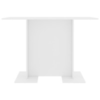 Vidaxl Dining Table White 43.3X23.6X29.5 Engineered Wood