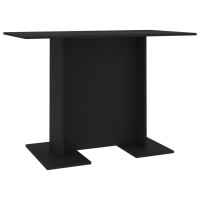 Vidaxl Dining Table Black 43.3X23.6X29.5 Engineered Wood
