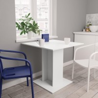 vidaXL Dining Table White 31.5