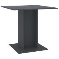Vidaxl Dining Table Gray 31.5X31.5X29.5 Engineered Wood