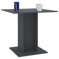 Vidaxl Dining Table Gray 31.5X31.5X29.5 Engineered Wood