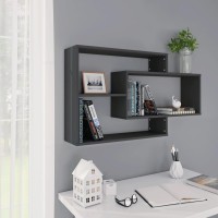 Vidaxl Wall Shelves Gray 40.9X7.9X23 Engineered Wood