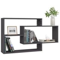 Vidaxl Wall Shelves Gray 40.9X7.9X23 Engineered Wood