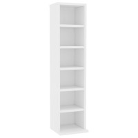 Vidaxl Cd Cabinet White 8.3X7.9X34.6 Engineered Wood