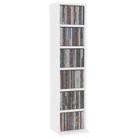 Vidaxl Cd Cabinet White 8.3X7.9X34.6 Engineered Wood