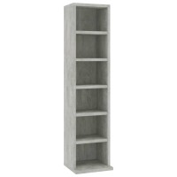Vidaxl Cd Cabinet Concrete Gray 8.3X7.9X34.6 Engineered Wood