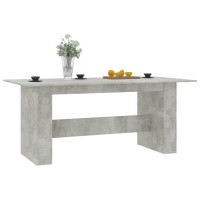 vidaXL Dining Table Concrete Gray 70.9