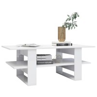 vidaXL Coffee Table High Gloss White 43.3