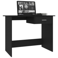 Vidaxl Desk Black 39.4X19.7X29.9 Engineered Wood
