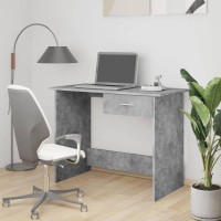 vidaXL Desk Concrete Gray 39.4