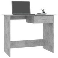 vidaXL Desk Concrete Gray 39.4