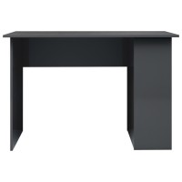 vidaXL Desk High Gloss Gray 43.3