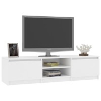 Vidaxl Tv Cabinet White 55.1X15.7X14 Engineered Wood