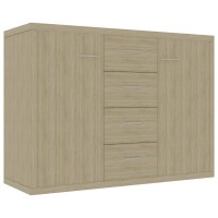 Vidaxl Sideboard Sonoma Oak 34.6X11.8X25.6 Engineered Wood