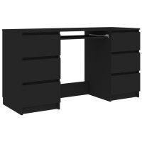 vidaXL Writing Desk Black 55.1