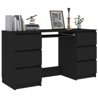 vidaXL Writing Desk Black 55.1