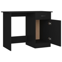 vidaXL Desk Black 39.4