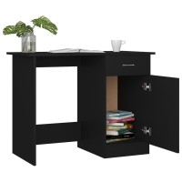 vidaXL Desk Black 39.4