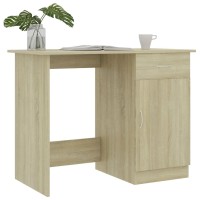 Vidaxl Desk Sonoma Oak 39.4X19.7X29.9 Engineered Wood