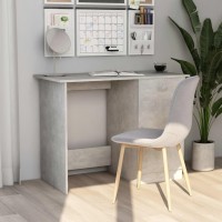 vidaXL Desk Concrete Gray 39.4