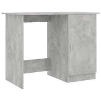 vidaXL Desk Concrete Gray 39.4