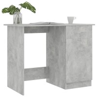 vidaXL Desk Concrete Gray 39.4