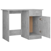 vidaXL Desk Concrete Gray 39.4