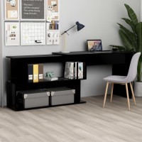 Vidaxl Corner Desk Black 78.7X19.7X29.9 Engineered Wood