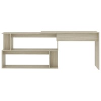 vidaXL Corner Desk Sonoma Oak 78.7