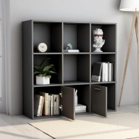 Vidaxl Book Cabinet Gray 38.6X11.8X38.6 Engineered Wood