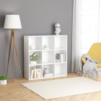 Vidaxl Book Cabinet White 38.6X11.8X38.6 Engineered Wood