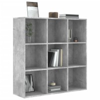 Vidaxl Book Cabinet Concrete Gray 38.6X11.8X38.6 Engineered Wood