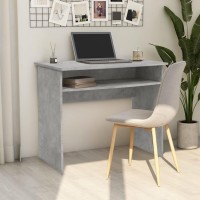vidaXL Desk Concrete Gray 35.4