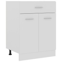 Vidaxl Drawer Bottom Cabinet White 23.6X18.1X32.1 Engineered Wood