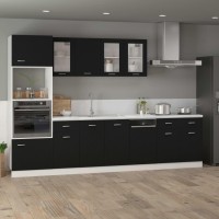 Vidaxl Drawer Bottom Cabinet Black 31.5X18.1X32.1 Engineered Wood