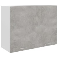 Vidaxl Hanging Cabinet Concrete Gray 31.5X12.2X23.6 Engineered Wood