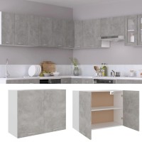 Vidaxl Hanging Cabinet Concrete Gray 31.5X12.2X23.6 Engineered Wood