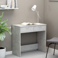 vidaXL Desk Concrete Gray 31.5