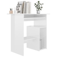 vidaXL Desk High Gloss White 31.5