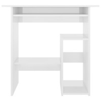 vidaXL Desk High Gloss White 31.5