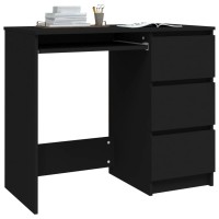 vidaXL Desk Black 35.4