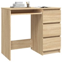 vidaXL Desk Sonoma Oak 35.4