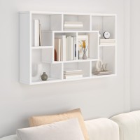 Vidaxl Wall Shelf White 33.5X6.3X20.7 Engineered Wood