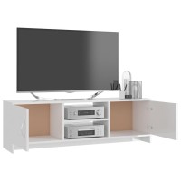 vidaXL TV Stand High Gloss White 47.2