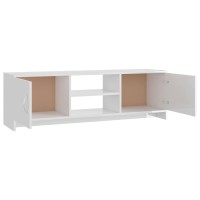 vidaXL TV Stand High Gloss White 47.2