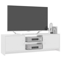 vidaXL TV Stand High Gloss White 47.2