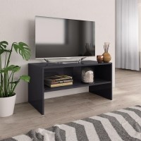 vidaXL TV Stand High Gloss Gray 31.5