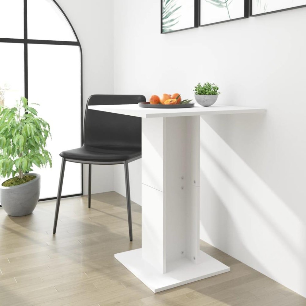 vidaXL Bistro Table White 23.6