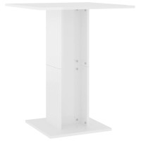 vidaXL Bistro Table High Gloss White 23.6