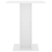 vidaXL Bistro Table High Gloss White 23.6